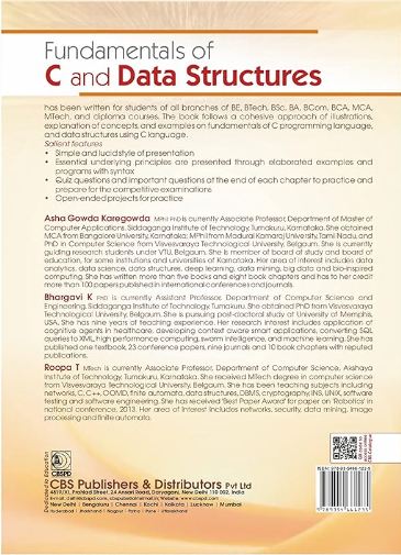Fundamentals of c and data structures