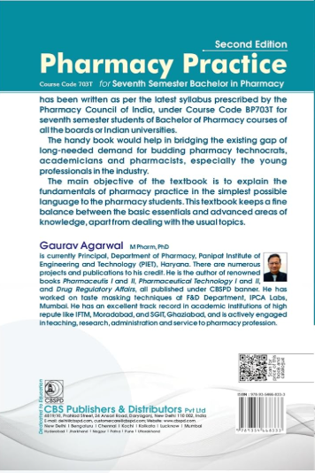 Pharmacy practice for seventh semester bachelor in pharmacy