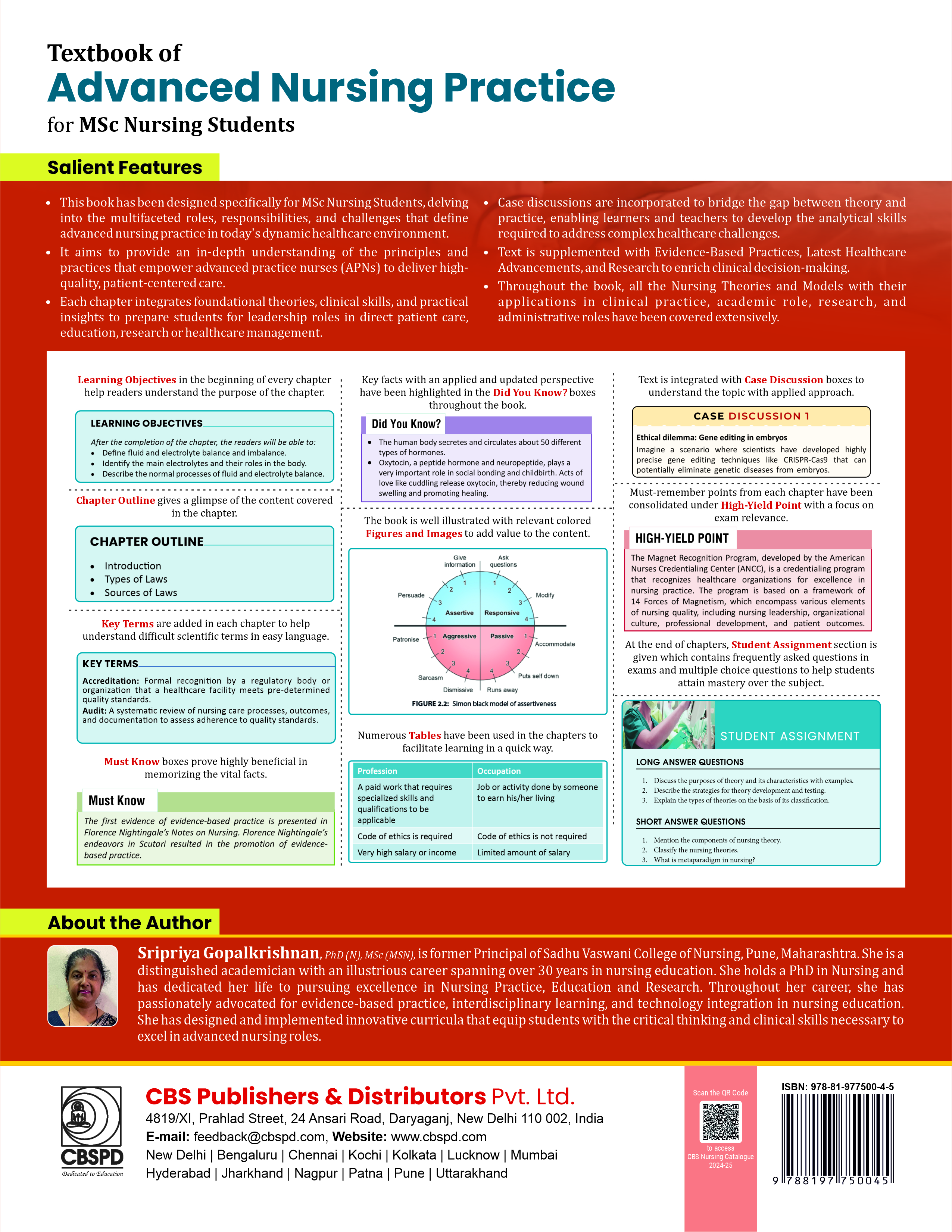 Textbook of advanced nursing practice for msc nursing students