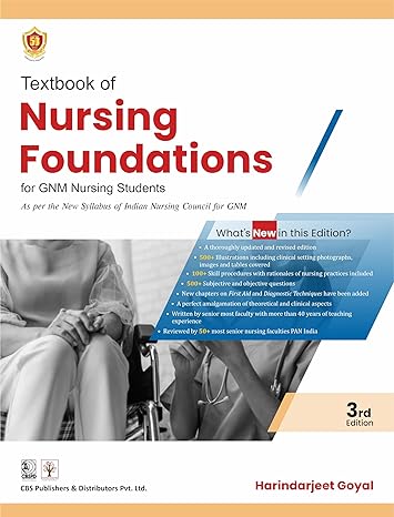 Textbook of nursing foundations for gnm nursing students