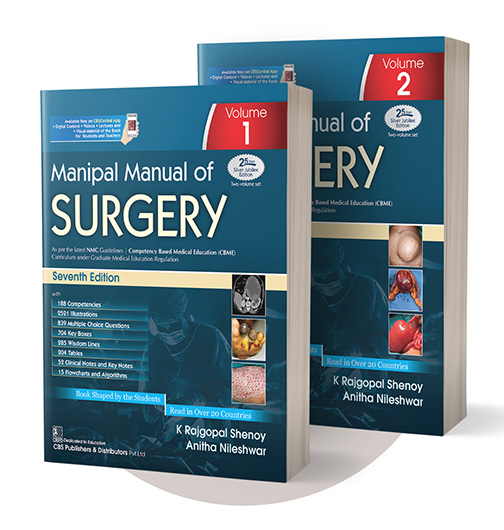 Manipal manual of surgery set of 2 volumes