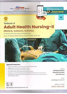 Textbook of adult health nursing ii (medical surgical nursing) including geriatrics with integrated pathophysiology iv semester