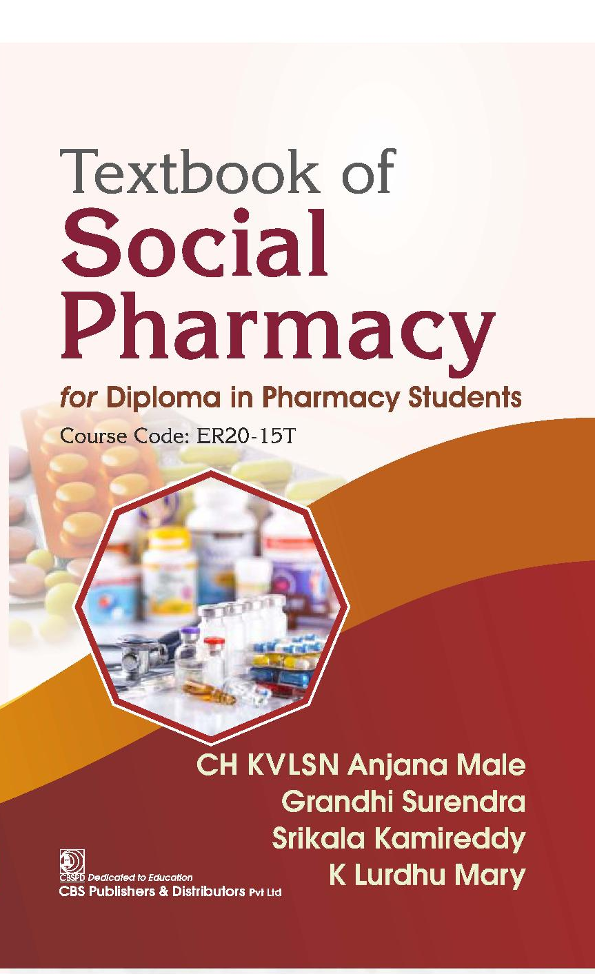 Textbook of social pharmacy for diploma in pharmacy students course code er20-15t