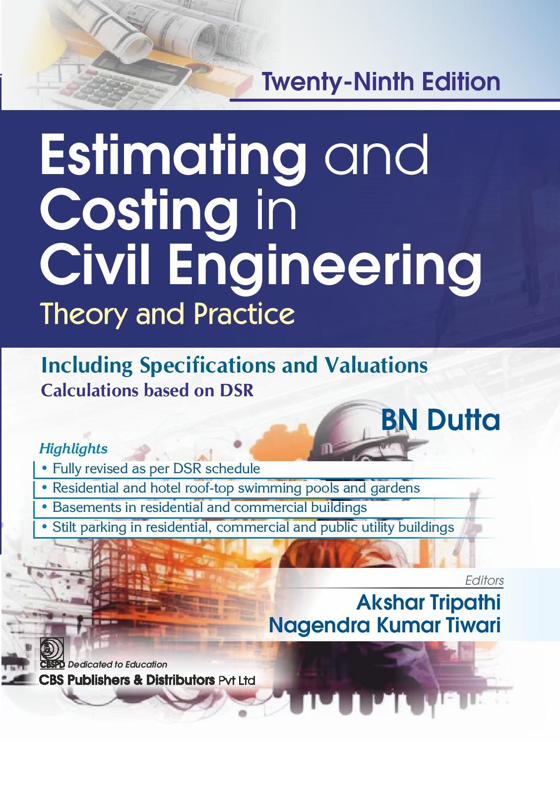 Estimating and costing in civil engineering theory and practice including specifications and valuations calculations based on dsr