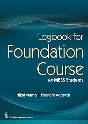 Logbook for foundation course for mbbs students