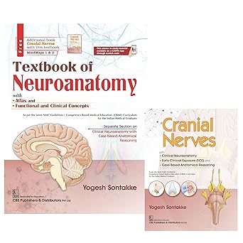 Textbook of neuroanatomy with atlas and functional and clinical concepts + additional book cranial nerves (set)