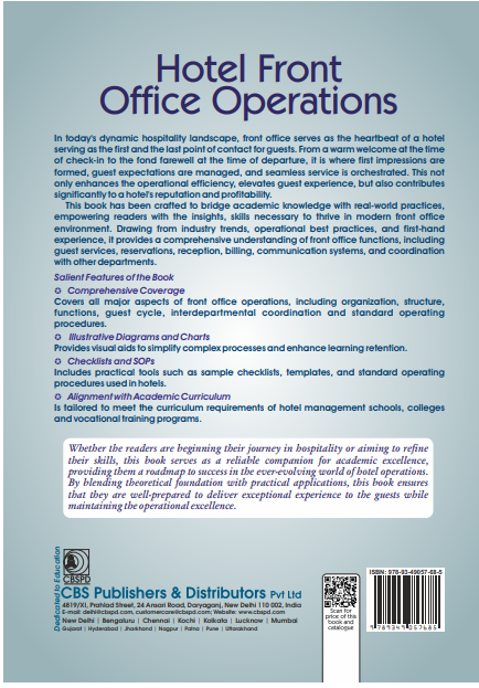 Hotel front office operations