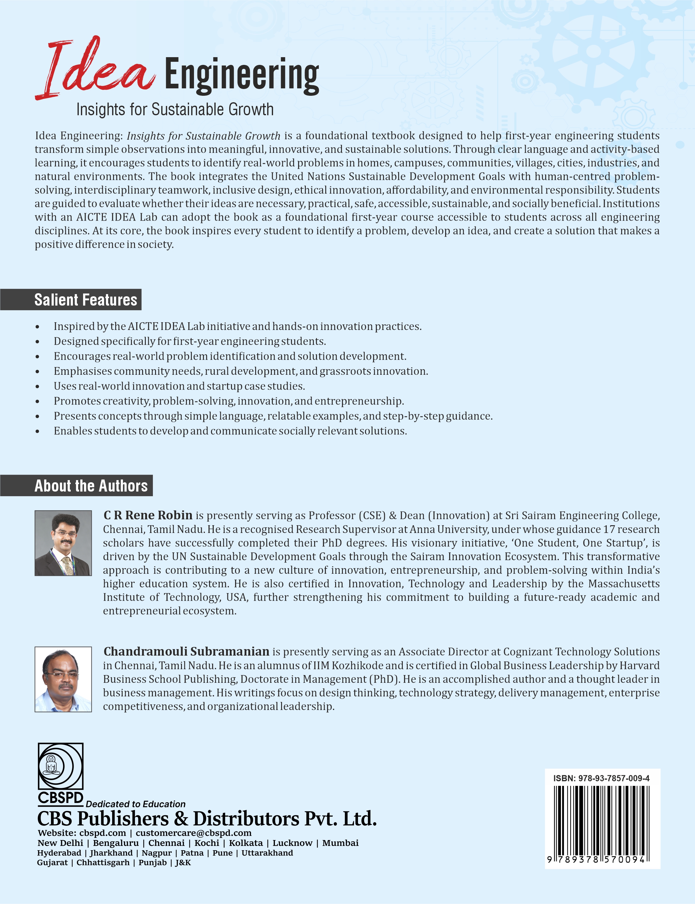 Idea engineering insights for sustainable growth