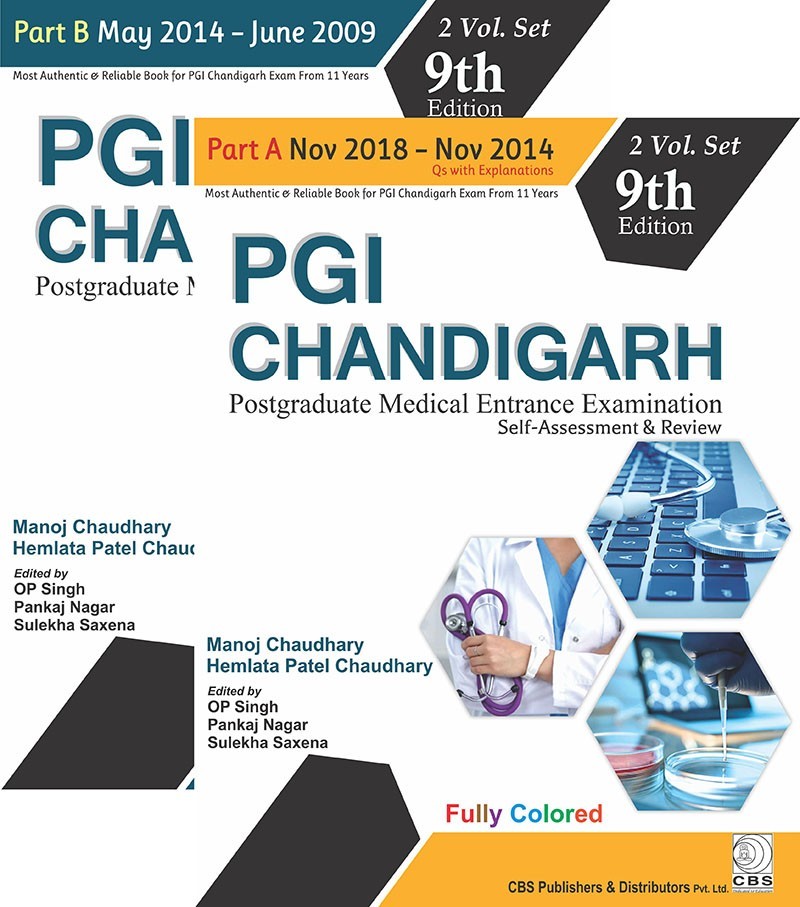 Pgi chandigarh (part a & part b)- (2 vol. set)