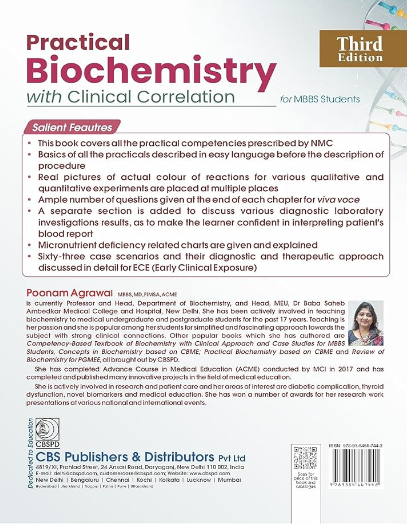 Practical biochemistry with clinical correlation for mbbs students