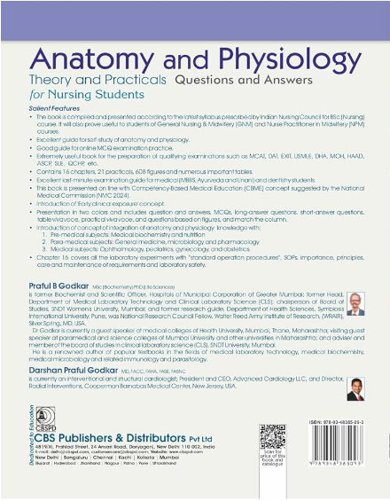 Human anatomy and physiology: theory and practicals -questions and answers for nursing students as per the latest syllabus prescribed by indian nursing council