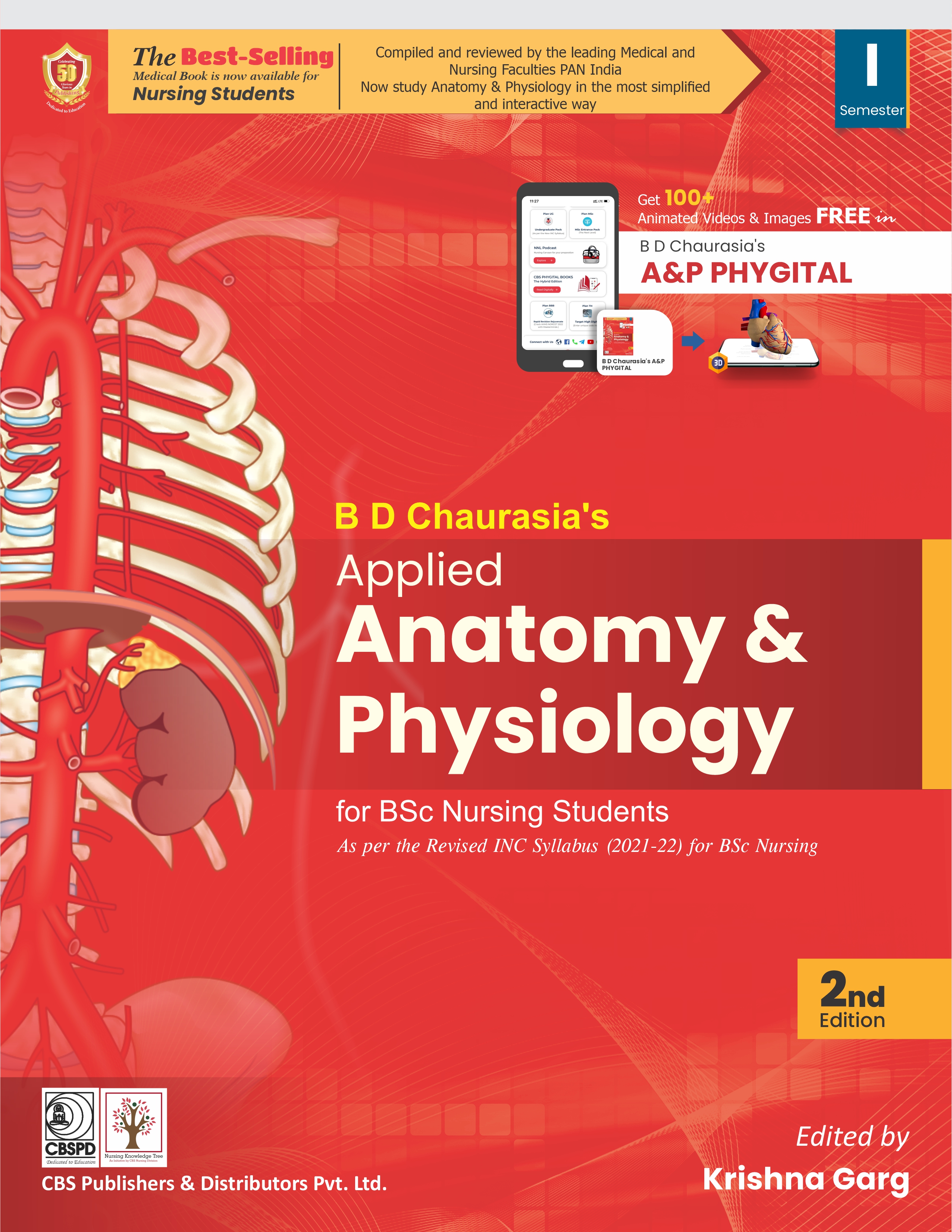 Bd chaurasia's applied anatomy and physiology for bsc nursing students