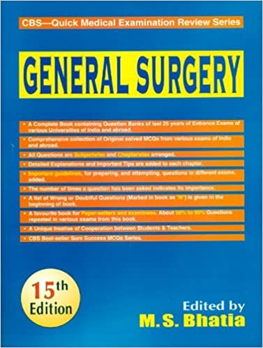 General surgery- cbs quick medical examination review series, 15 e