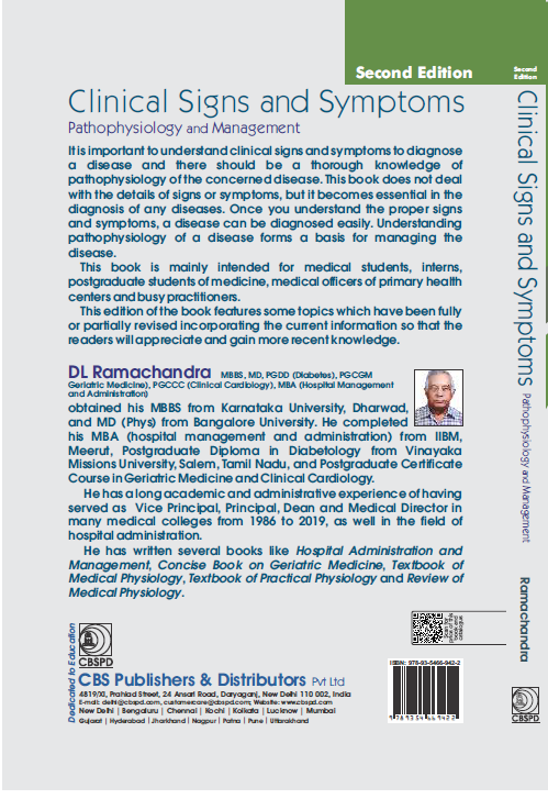 Clinical signs and symptoms: pathophysiology and management
