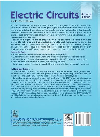 Electric circuits, 2nd edition for be | btech students