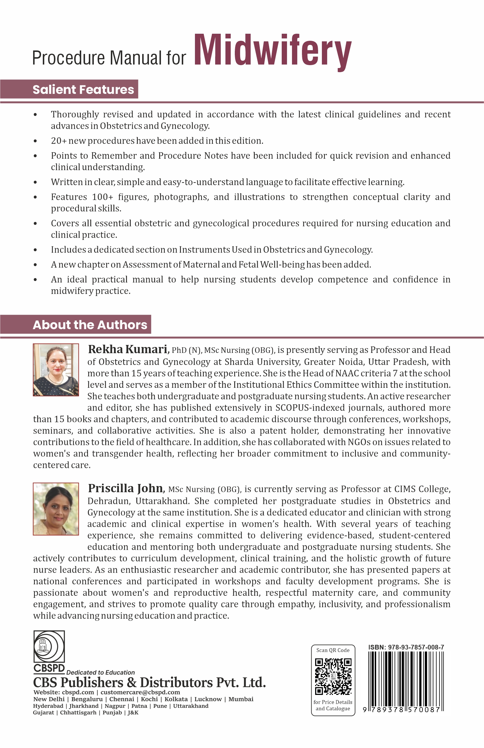 Procedure manual for midwifery