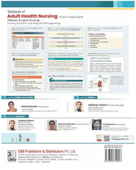 Textbook of adult health nursing (medical surgical nursing) 2 vol set