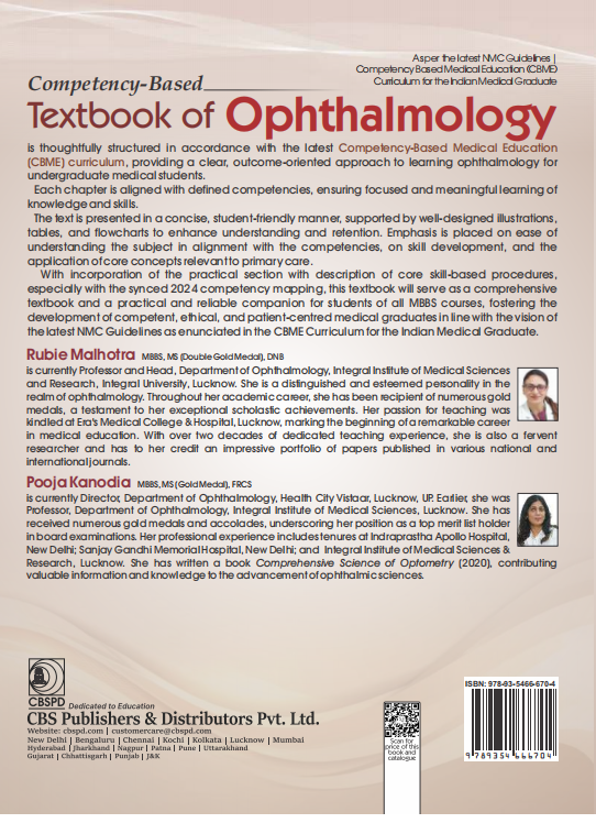 Competency-based textbook of ophthalmology