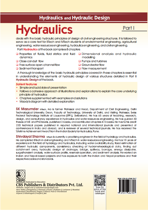 Hydraulics and hydraulic design - part i hydraulics