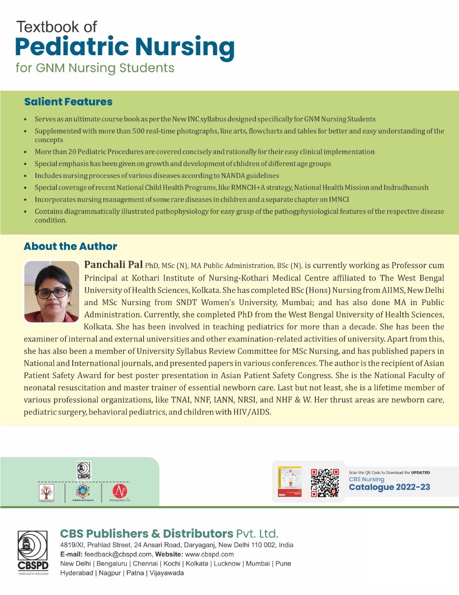 Textbook of pediatric nursing for gnm nursing students for gnm nursing students