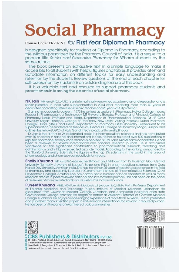 Social pharmacy (course code: er20-15t) for first year diploma in pharmacy