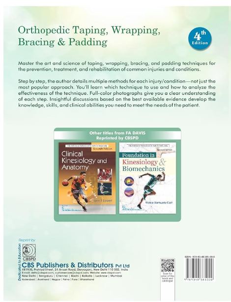 Orthopedic taping, wrapping, bracing & padding