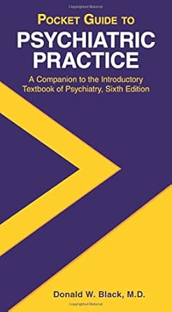 Pocket guide to psychiatric practice a companion to the introductory textbook of psychiarty 6ed (pb 2018) 