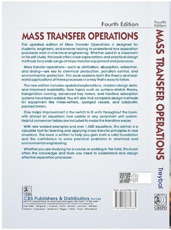 Mass transfer operations
