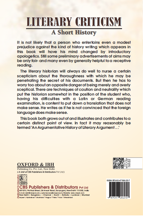 Literary criticism: a short history