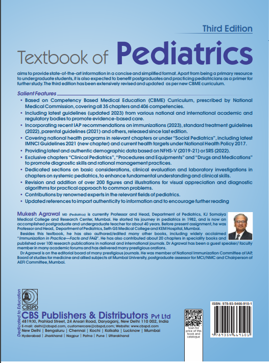 Textbook of pediatrics