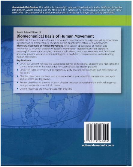 Biomechanical basis of human movement