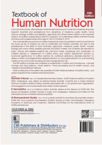 Textbook of human nutrition
