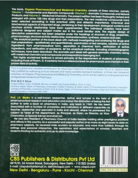 Organic pharmaceutical and medicinal chemistry, (vol. 1)