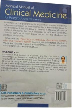 Manipal manual of clinical medicine for postgraduate students
