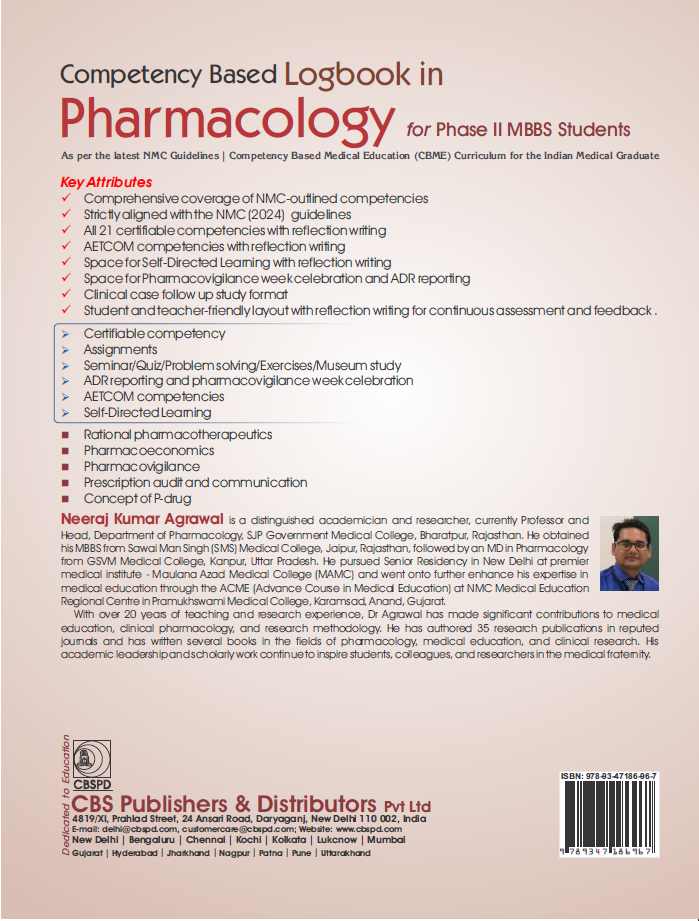 Competency based logbook in pharmacology for phase ii mbbs students