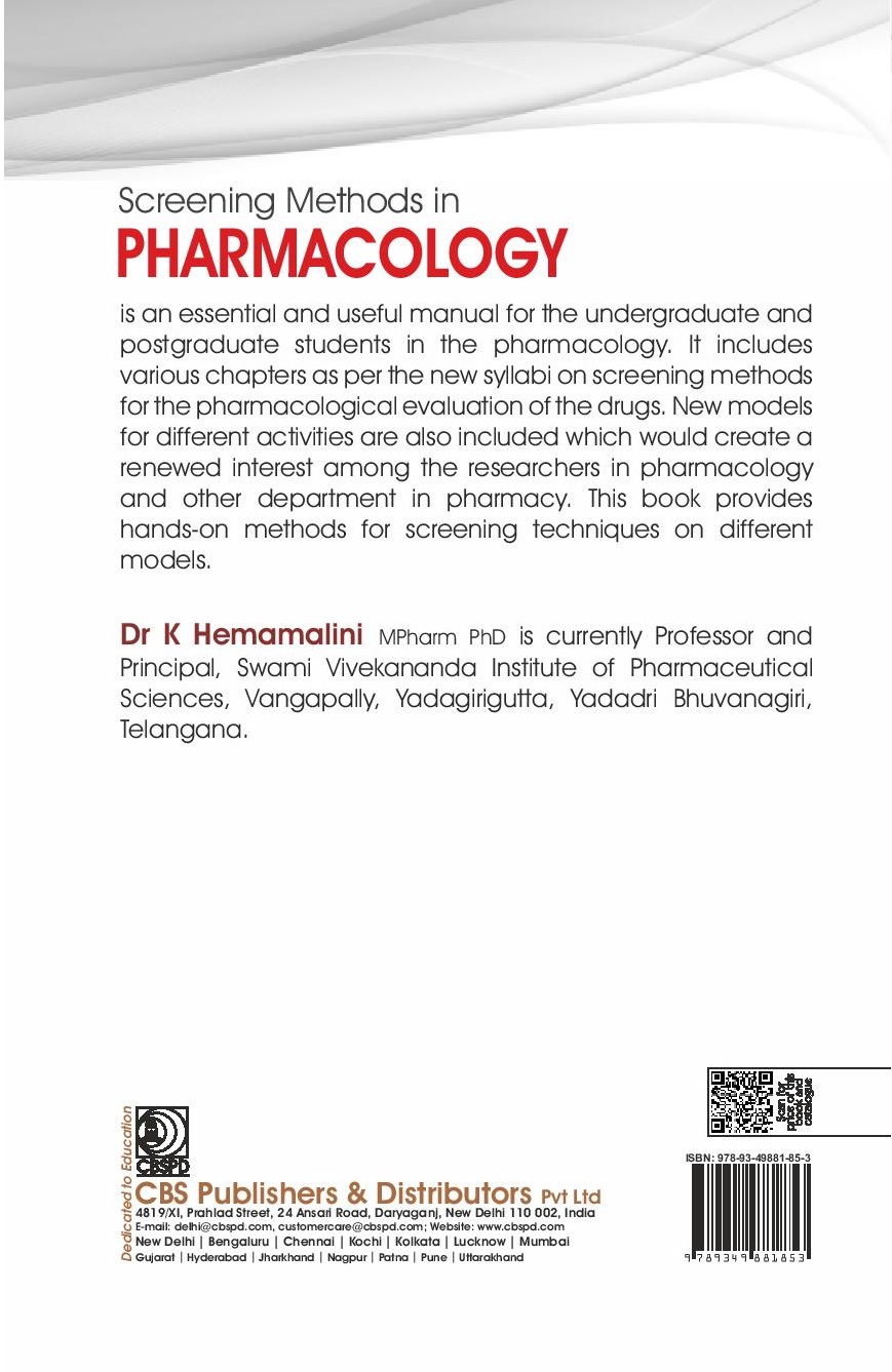 Screening methods in pharmacology