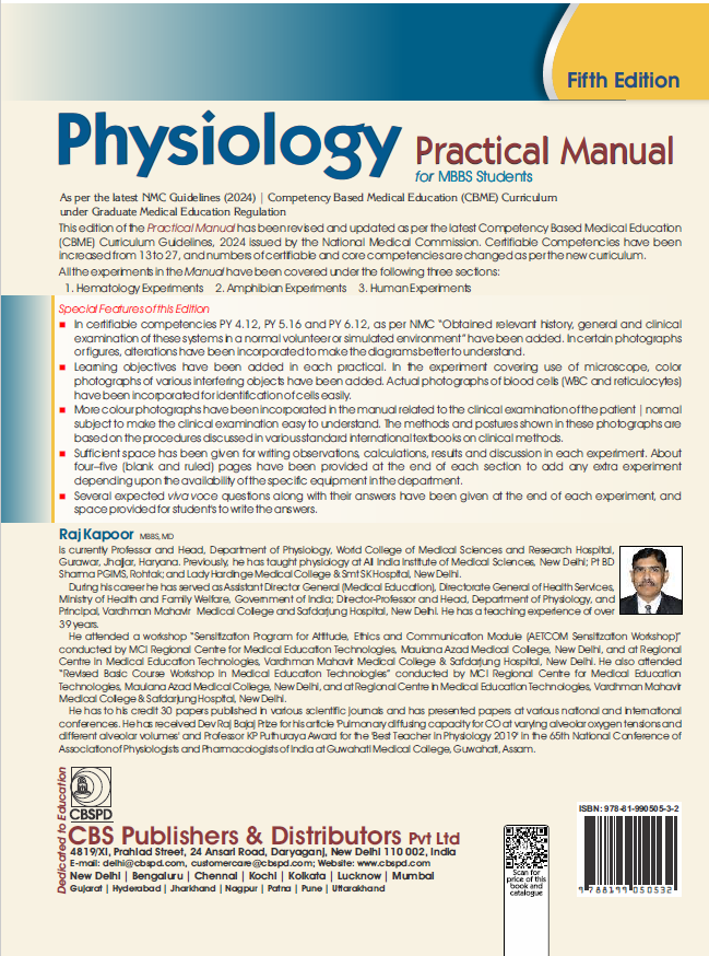 Physiology practical manual for mbbs students