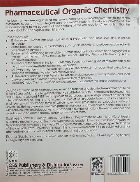 Pharmaceutical organic chemistry