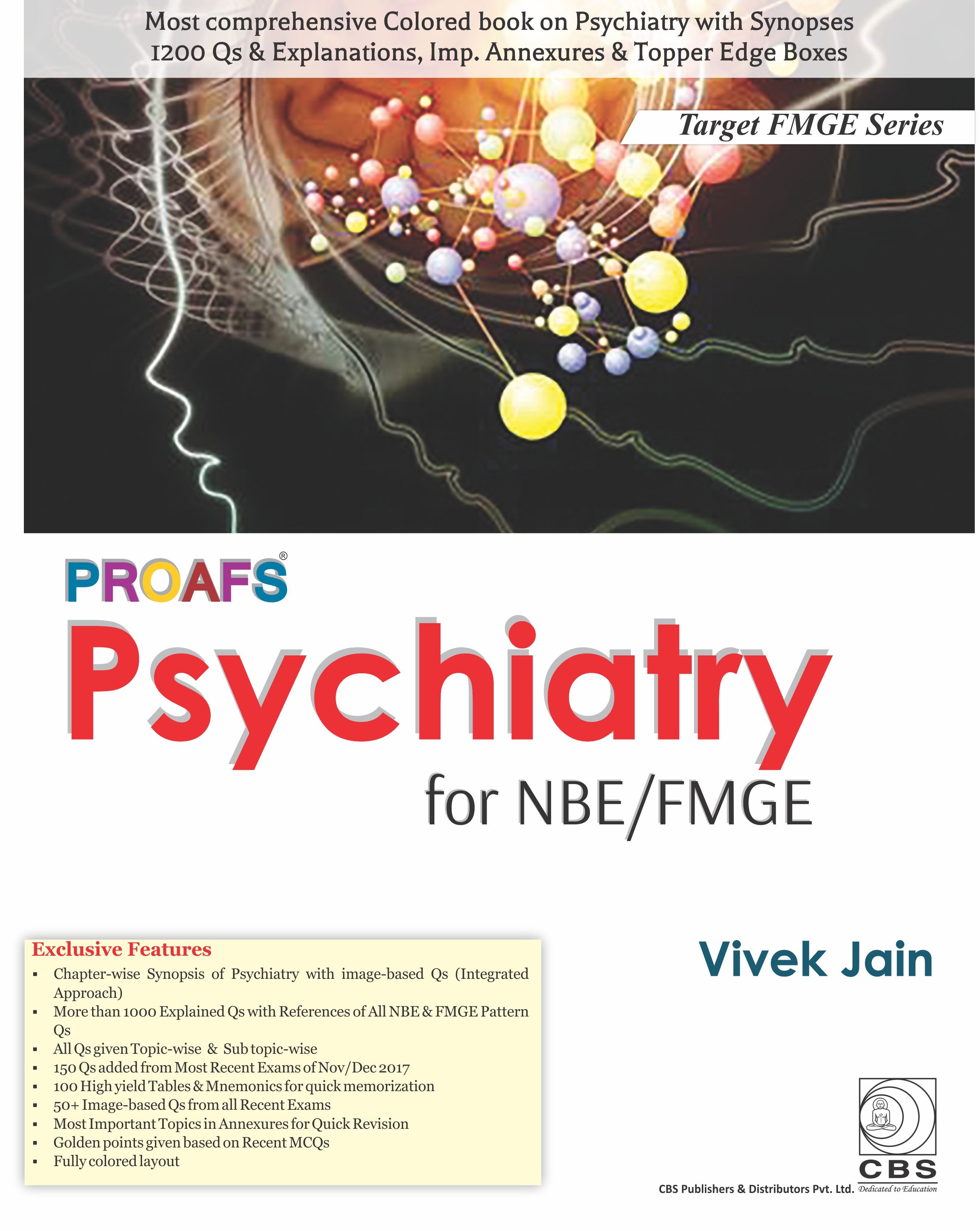 Proafs psyhiatry for nbe fmge (pb 2018) (target fmge series) 