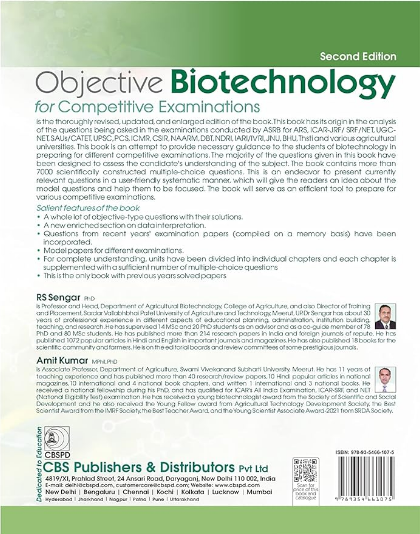 Objective biotechnology for competitive examinations