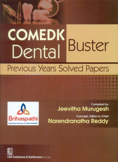 Comedk dental buster previous years solved papers (pb-2014)