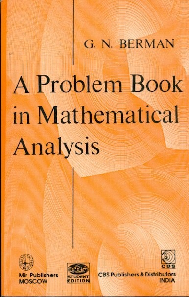 A problem book in mathematical analysis (pb 1994) 