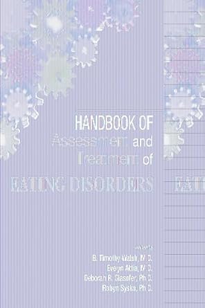 Handbook of assessment and treatment of eating disorders (pb 2016) 