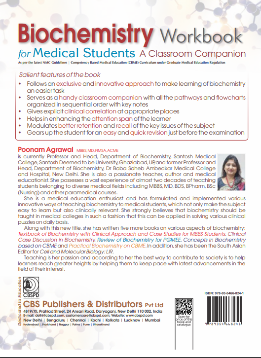 Biochemistry workbook for medical students