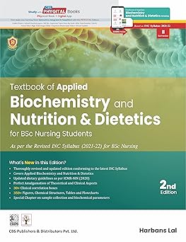 Textbook of applied biochemistry and nutrition and dietetics for bsc nursing students