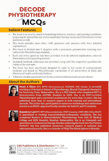 Decode physiotherapy through mcqs by swati a bhise and rajashree lad
