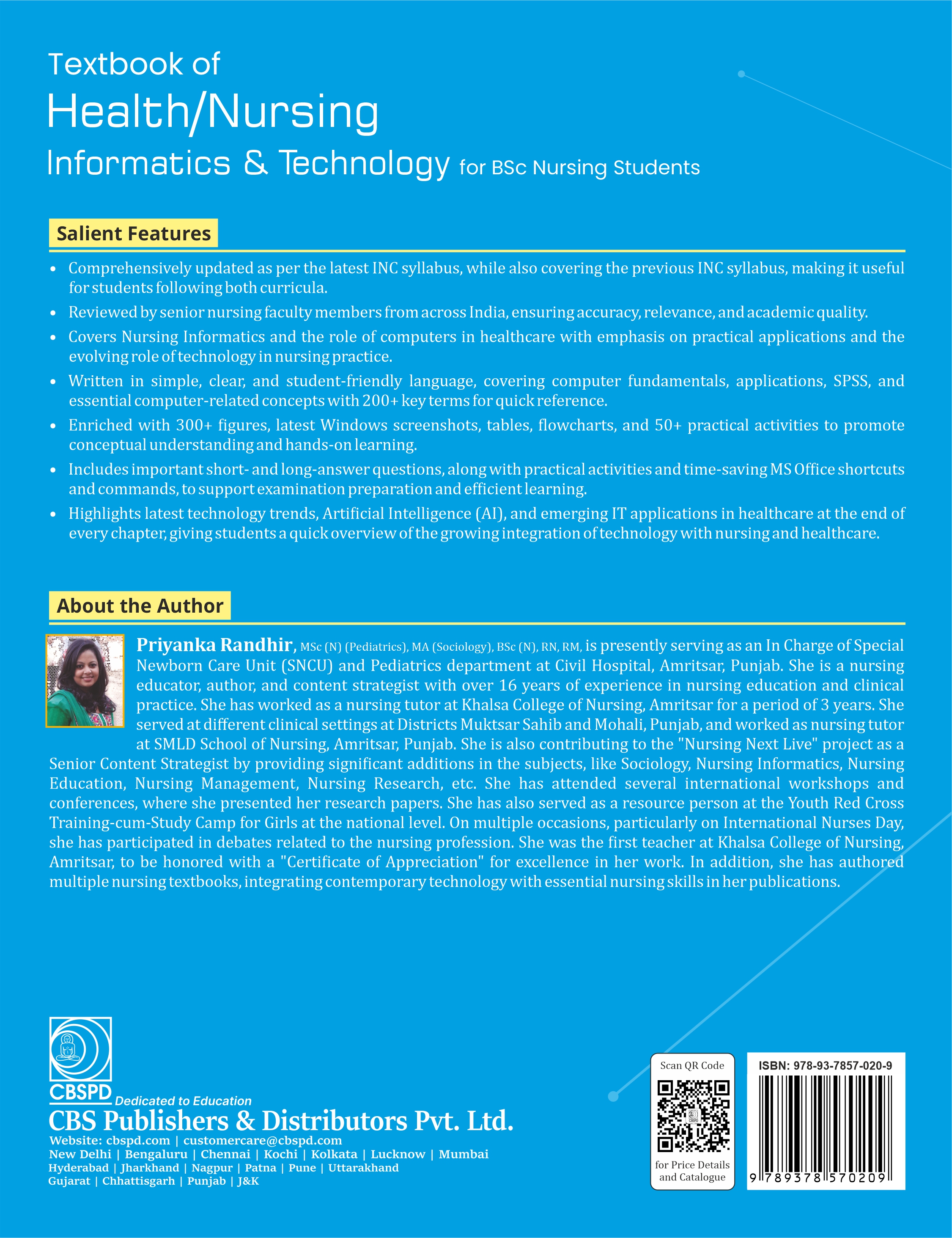 Textbook of health/nursing informatics & technology for bsc nursing students