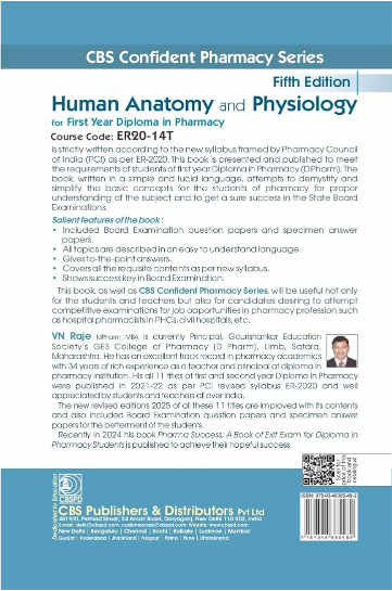 Cbs confident pharmacy series: human anatomy and physiology for first year diploma in pharmacy