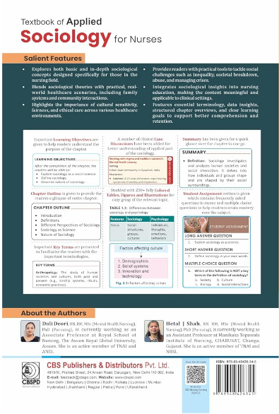 Textbook of applied sociology for nurses