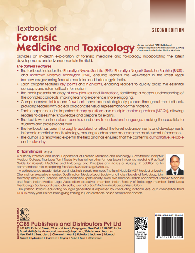 Textbook of forensic medicine and toxicology, 2/e